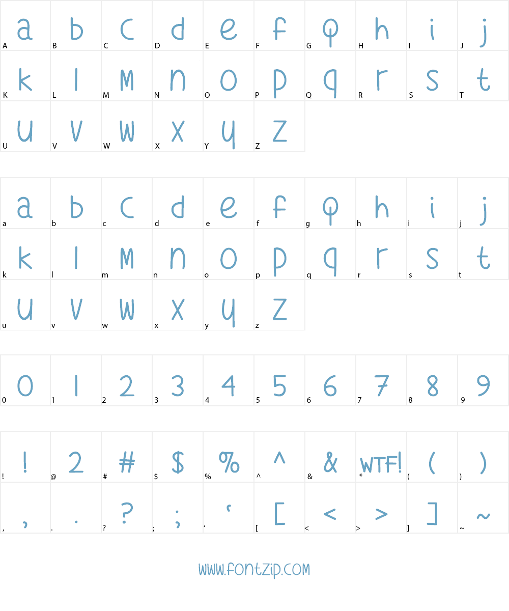 What's My Age Again Font Character